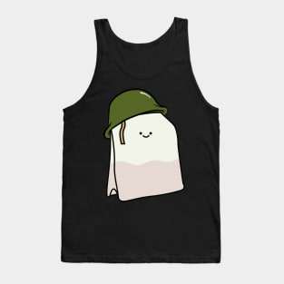 cute little teabag wearing a ww2 army helmet Tank Top